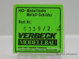 Verbeck H0 BW-Schild "Wedau" NS