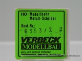 Verbeck H0 BW-Schild "Wt.Vohwinkel" NS