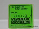 Verbeck H0 BW-Schild "Düss.Abstellbahnhof" NS