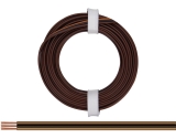 3-adriges Standart-Kabel 0,14 mm² dunkelbraun-schwarz-hellbraun
