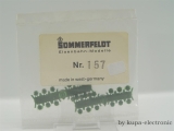 Sommerfeld H0 157 Dach-Isolator, grün (24 Stk)