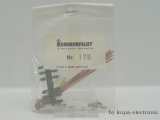 Sommerfeld H0 179 Hänger + Klemme f. Erweiterung Quertrawerse (10 Stk)