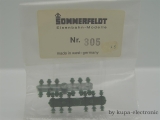 Sommerfeld H0 305 Isolator grün (24 Stk)