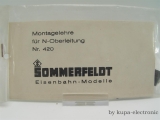 Sommerfeld N 420 Montagelehre für N-Oberleitung