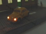 Diorama "Schule" mit beleuchtetem Auto