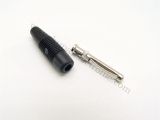 Hirschmann Vollkontaktstecker 4 mm, Lötanschluss, schwarz