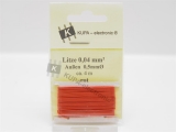 Micro-Kabel 0,04 mm², d=0,5mm rot 4 m