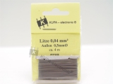 Micro-Kabel 0,04 mm², d=0,5 mm, grau 4 m