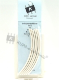 Schrumpfschlauch 2,4 mm weiß