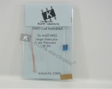 SMD LED 0402 weiß bedrahtet mit Kupferlackdraht