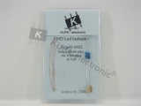 SMD LED 0402 gelb bedrahtet mit Kupferlackdraht