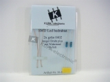 SMD LED 0402 grün bedrahtet mit Kupferlackdraht