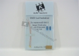 SMD LED 0603 warmweiß bedrahtet mit Kupferlackdraht