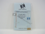 SMD LED 0603 gelb bedrahtet mit Kupferlackdraht
