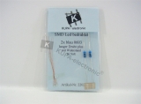 SMD LED 0603 blau bedrahtet mit Kupferlackdraht