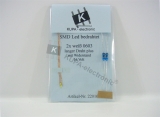 SMD LED 0603 weiß bedrahtet mit Kupferlackdraht