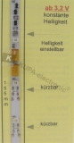 Wagenbeleuchtung, Spur N & H0, 155 mm, gelb
