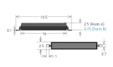 Reedkontakt MEDER B-2 SMT Schließer 16 x 2,5 mm max 500 mA max 200V