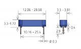 Reedkontakt MEDER 7-B Schließer L20 x B3,3 mm max 500 mA max 200V