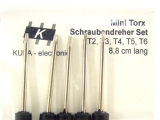 Mini-Schraubendreher Set, 5-teilig für Torx Schrauben
