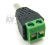 Hohlstecker mit Schraubanschluss, 5,5 mm, 12VDC