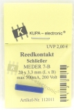 Reedkontakt MEDER 7-B Schließer L20 x B3,3 mm max 500 mA max 200V