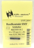 Reedkontakt MEDER B-2 SMT Schließer 16 x 2,5 mm max 500 mA max 200V