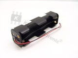 Batterie-Halter 8 x AA (4x2) Block mit Kabel
