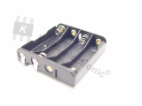 Batterie-Halter 4 x AAA paralell mit Lötfahne