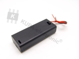 Batterie-Box 2 x AAA mit Schalter und Kabel