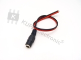 Hohlbuchse mit Kabel, 5,5 mm, 12VDC