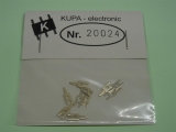 KUPA-electronic 20024 Einfsatzlötmuffe mit Lötsteg versilbert 10St