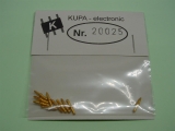 KUPA-electronic 20025 1-poliger Stift zum löten einlöten vergoldet