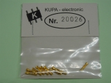 KUPA-electronic 22026 1-polige Buchse mit Crimp vergoldet 10St