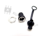 Hohlbuchse mit Verschlusskappe, 5,5 mm, 12VDC