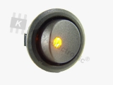 Schalter rund mit LED gelb 3-polig EIN-AUS 20A 12V