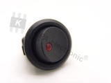Schalter rund mit LED rot 3-polig EIN-AUS 20A 12V