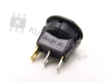 Schalter rund mit LED rot 3-polig EIN-AUS 20A 12V