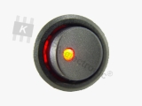 Schalter rund mit LED rot 3-polig EIN-AUS 20A 12V