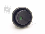 Schalter rund mit LED grün 3-polig EIN-AUS 20A 12V