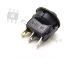 Schalter rund mit LED grün 3-polig EIN-AUS 20A 12V