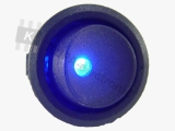 Schalter rund mit LED blau 3-polig EIN-AUS 20A 12V