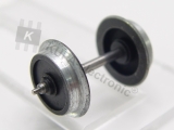 Scheiben-Radsatz beidseitig iso. angedrehter Stummel; Ø 12,0 mm; 27,5 mm