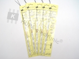 5 x Wagenbeleuchtung, Spur N & H0, 155 mm, gelb
