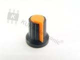 Poti-Knopf mit Markierung für 6 mm Achse, orange