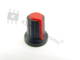 Poti-Knopf mit Markierung für 6 mm Achse, rot