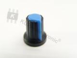 Poti-Knopf mit Markierung für 6 mm Achse, blau