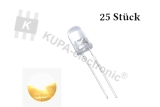 Led 5 mm warmweiß > 3000 mcd, 25 Stück