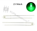 LED 1,8 mm grün klare Blende 25 Stück *