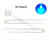 LED 1,8 mm blau klare Blende 50 Stück *